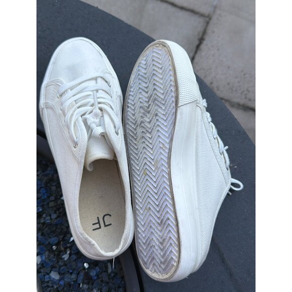 JustFab Macy Women White Flatform Slip-On Sneakers Shoes Size 9 - Picture 5 of 6
